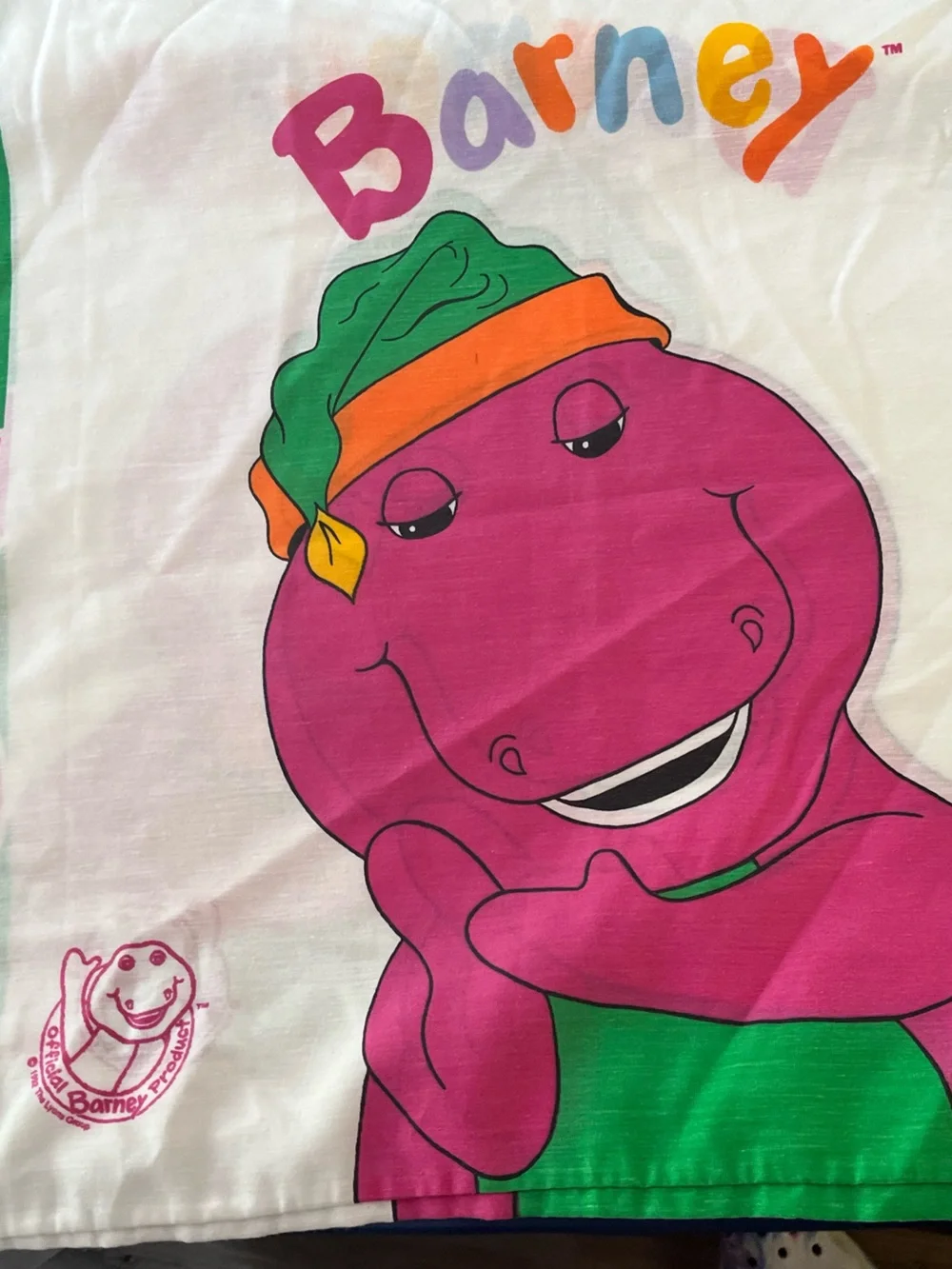 Barney two pillowcases 1992